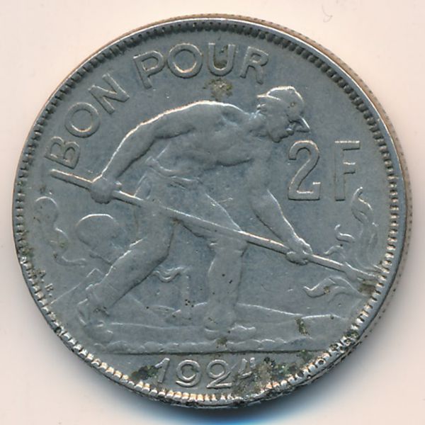 Люксембург, 2 франка (1924 г.)