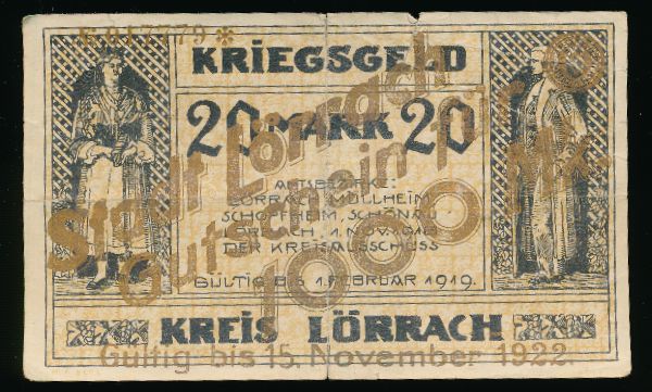 Лёррах., 1000 марок (1919 г.)