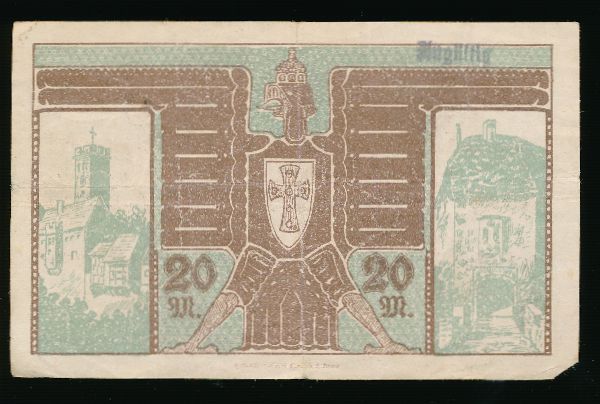Айзенах., 20 марок (1918 г.)