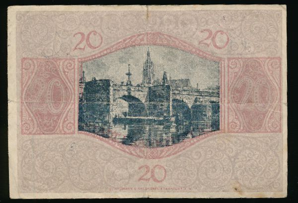 Франкфурт-на-Майне., 20 марок (1918 г.)
