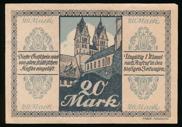 Магдебург., 20 марок (1918 г.)