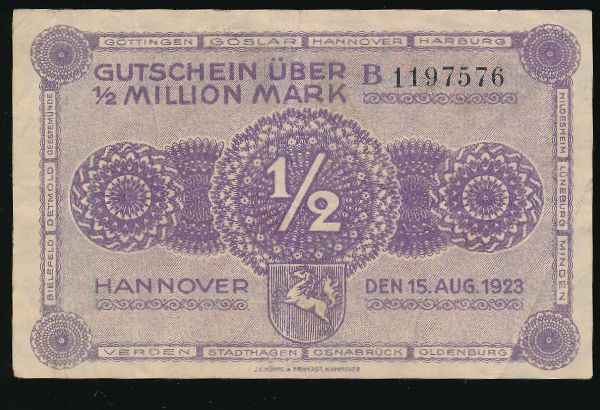 Ганновер., 500000 марок (1923 г.)