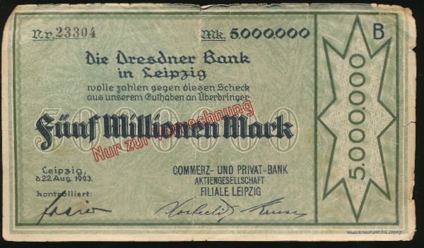 Дрезден., 5000000 марок (1923 г.)