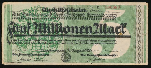 Гамбург., 5000000 марок (1923 г.)