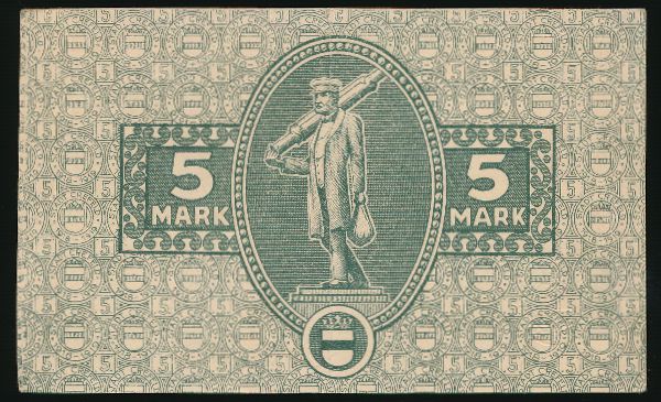 Крефельд., 5 марок (1918 г.)