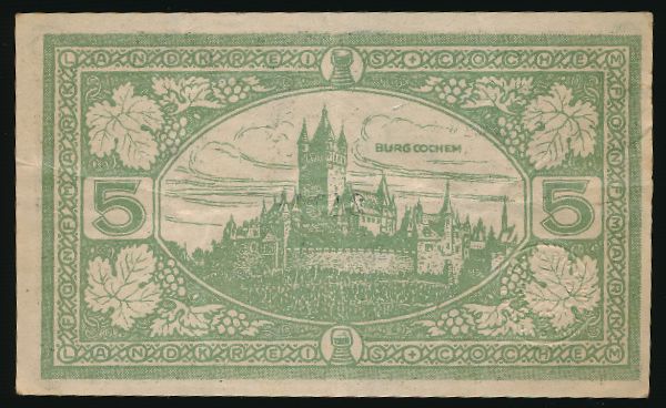 Кохем., 5 марок (1918 г.)
