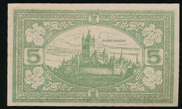 Кохем., 5 марок (1918 г.)