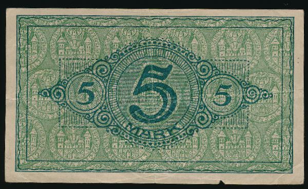Котбус., 5 марок (1918 г.)