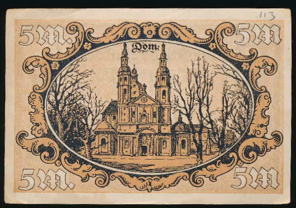 Фульда., 5 марок (1919 г.)