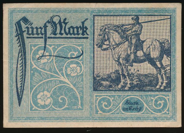 Франкфурт-на-Майне., 5 марок (1919 г.)