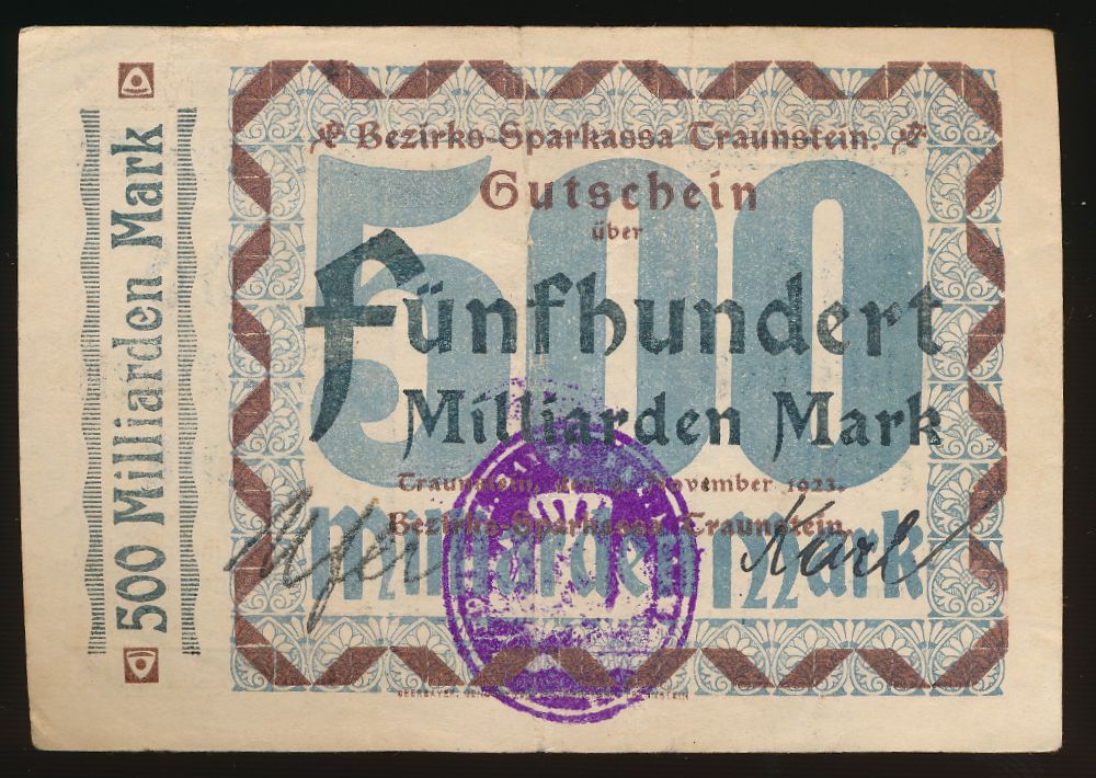 Траунштайн., 500000000000 марок (1923 г.)