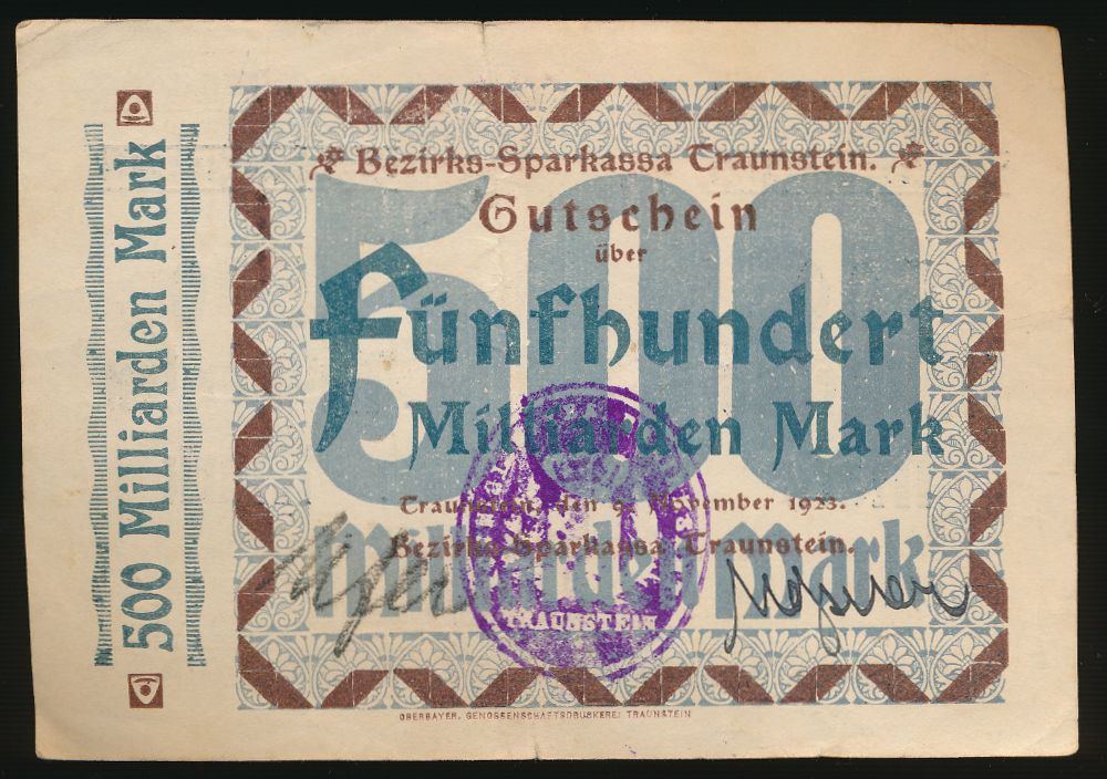 Траунштайн., 500000000000 марок (1923 г.)