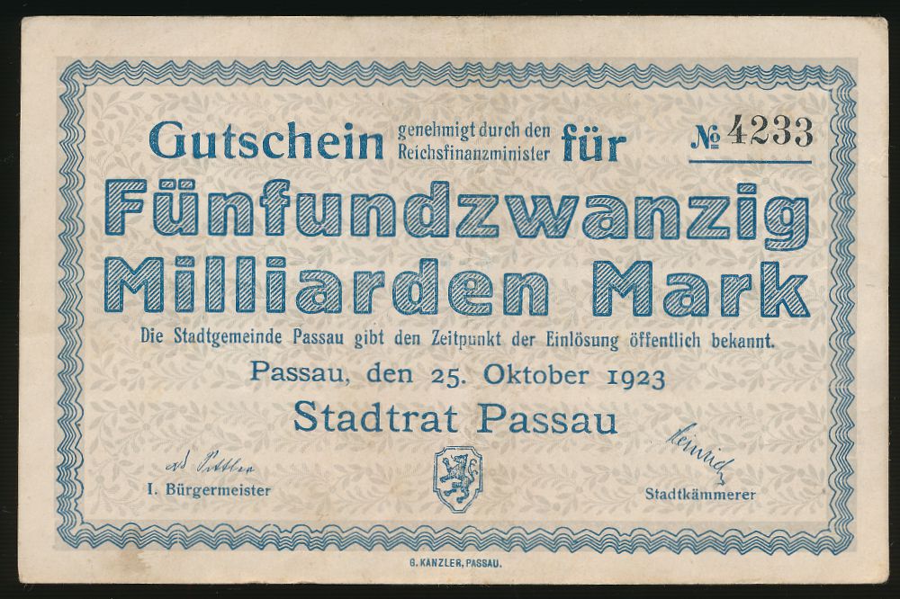 Пассау., 25000000000 марок (1923 г.)