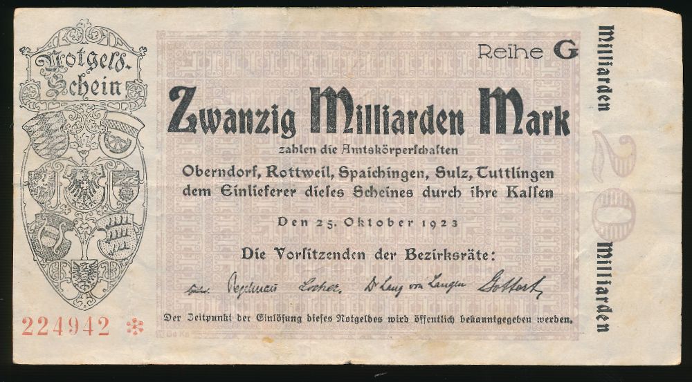 Нотгельды Германии, 10000000000 марок (1923 г.)