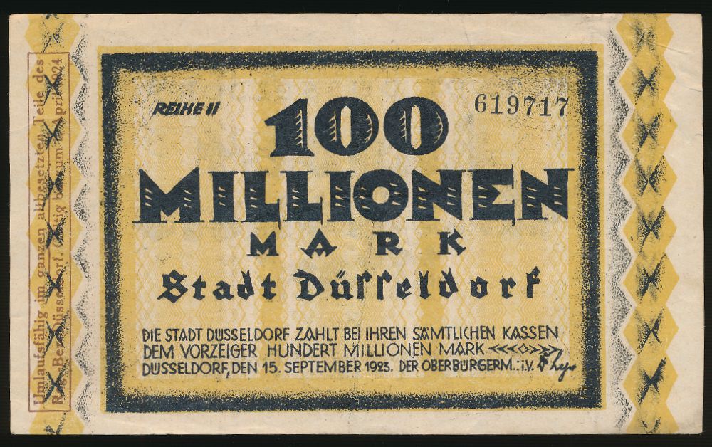 Дюссельдорф., 100000000 марок (1923 г.)