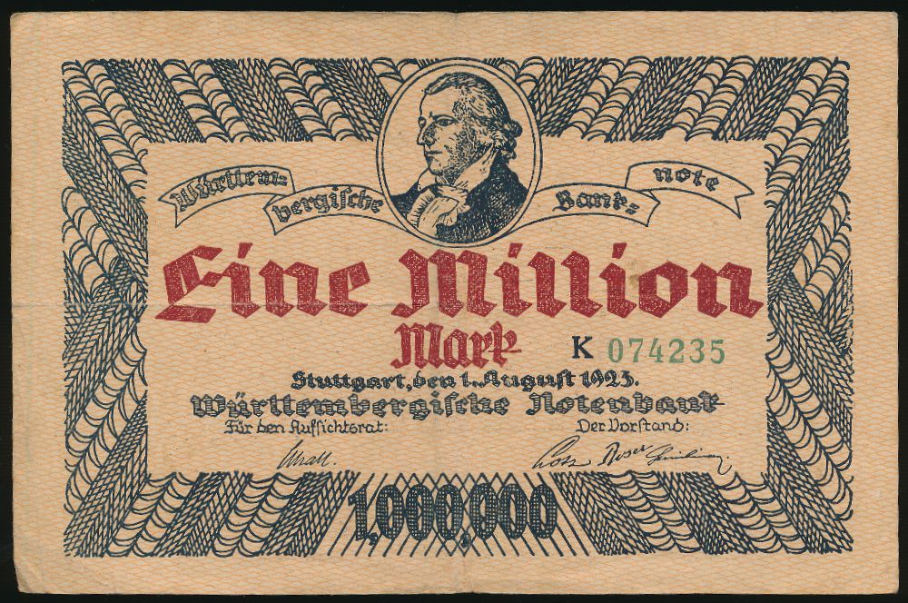 Штутгарт., 1000000 марок (1923 г.)