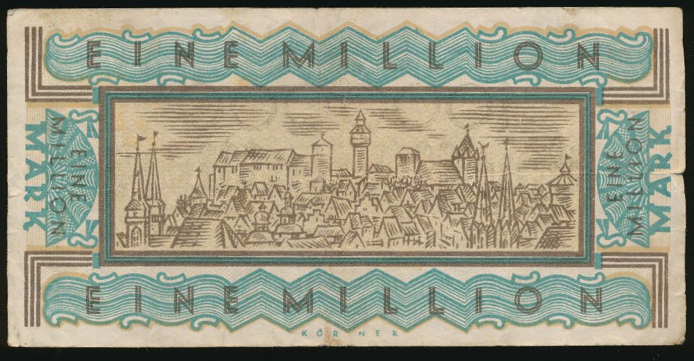 Нюрнберг., 1000000 марок (1923 г.)