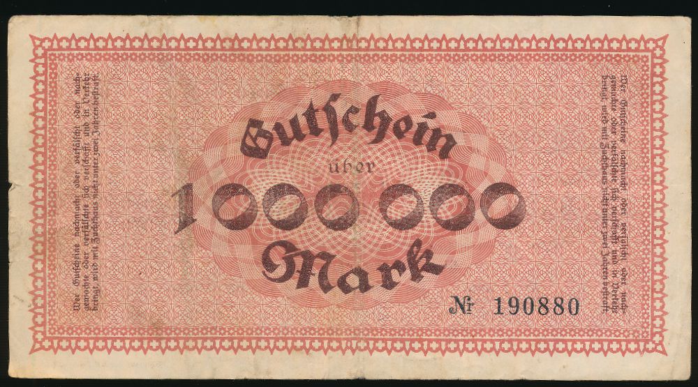 Цвиккау., 1000000 марок (1923 г.)