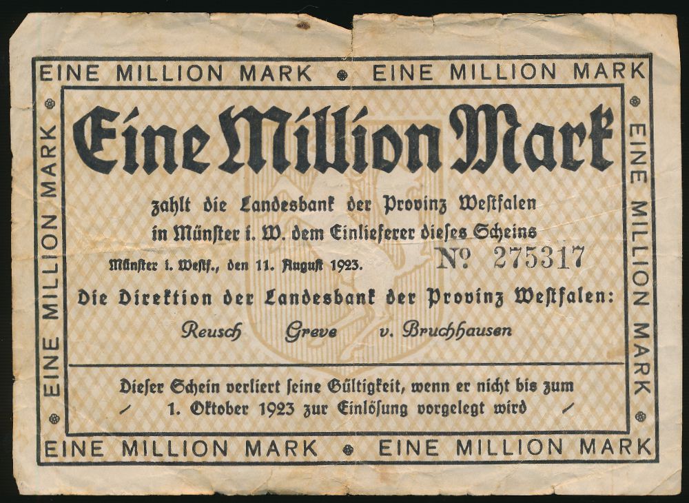 Мюнстер., 1000000 марок (1923 г.)