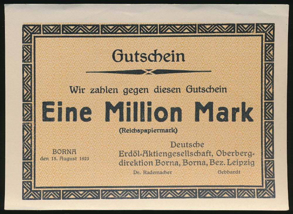 Борна., 1000000 марок (1923 г.)
