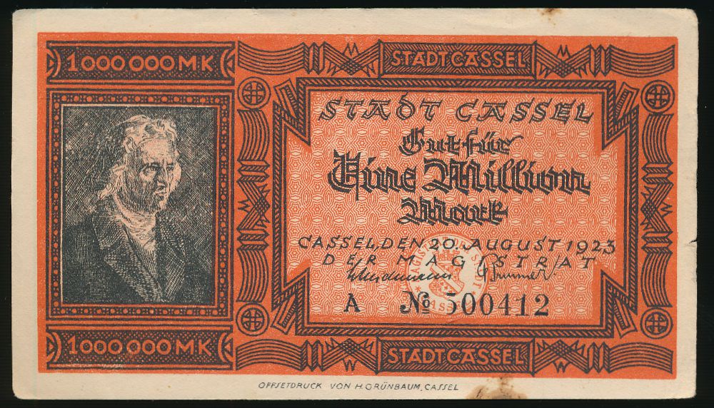 Кассель., 1000000 марок (1923 г.)