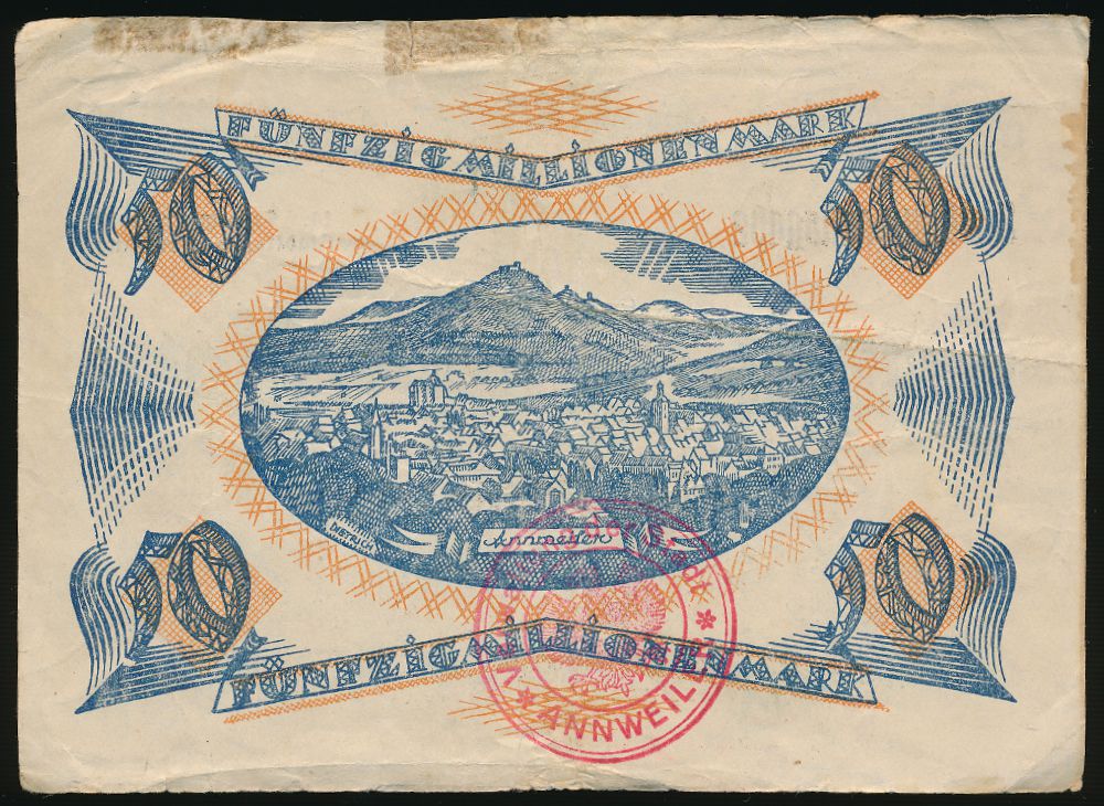 Аннвайлер-ам-Трифельс., 50000000 марок (1923 г.)