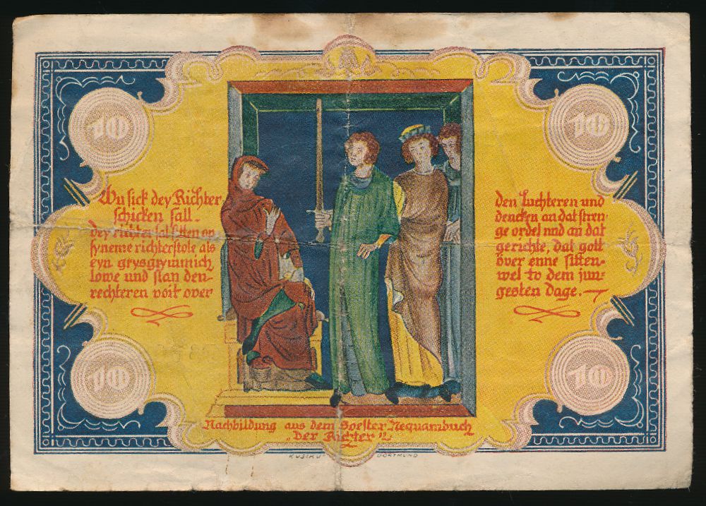 Зост., 10 марок (1922 г.)