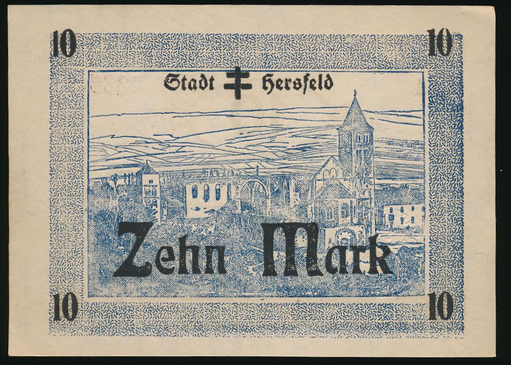 Херсфельд., 10 марок (1918 г.)