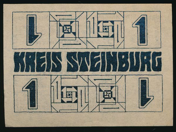 Штайнбург., 1 марка (1918 г.)