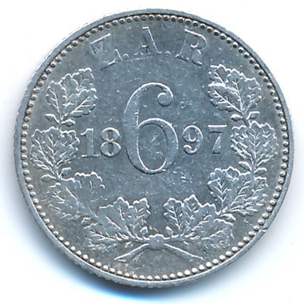 ЮАР, 6 пенсов (1897 г.)