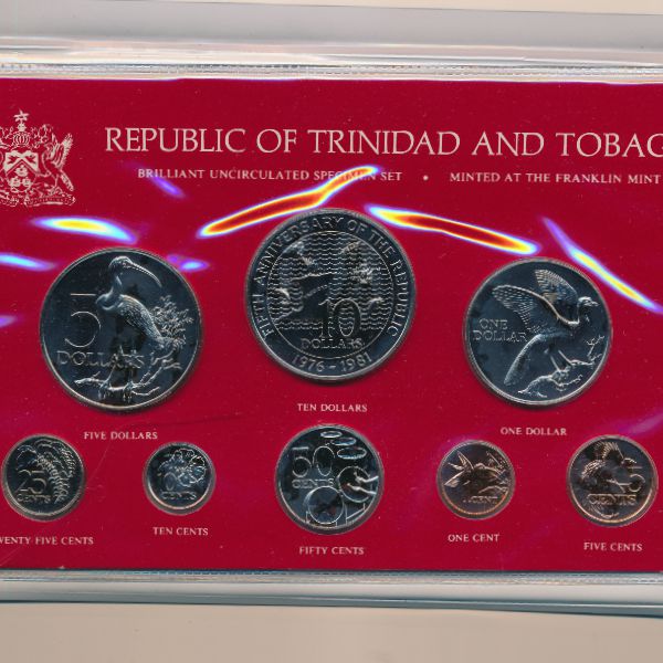 Тринидад и Тобаго, Набор монет (1981 г.)