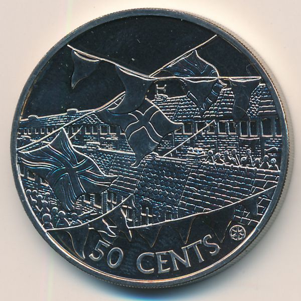 Острова Кука, 50 центов (2002 г.)