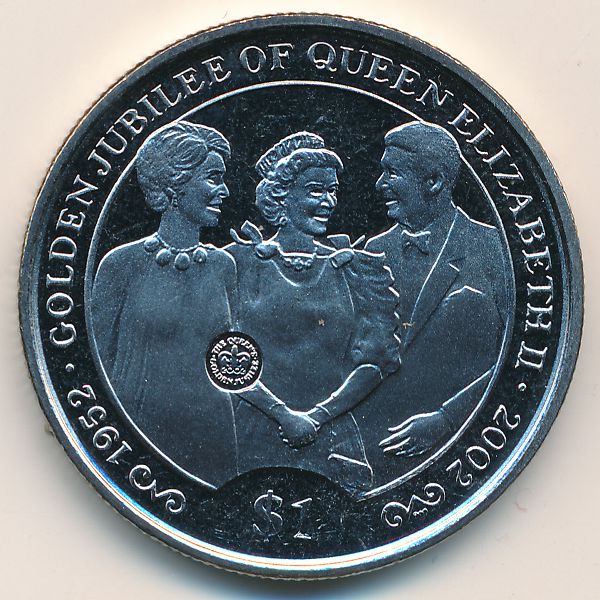Виргинские острова, 1 доллар (2002 г.)