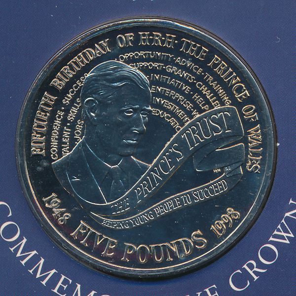 Великобритания, 5 фунтов (1998 г.)