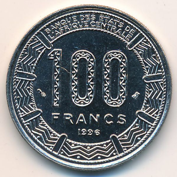 Центральная Африка, 100 франков (1996 г.)