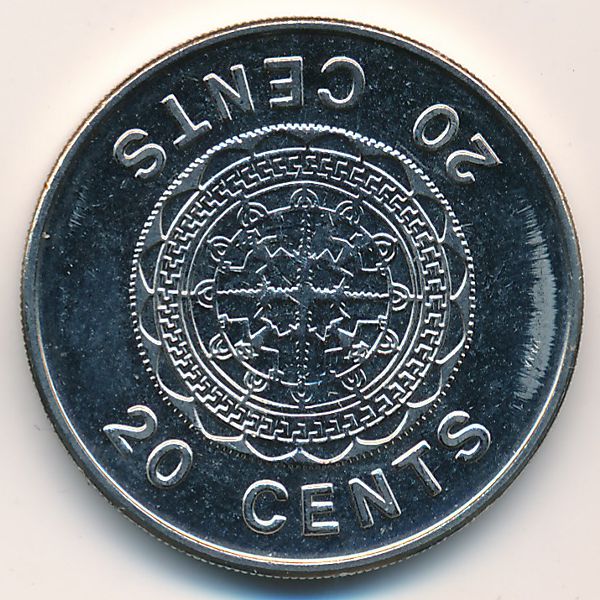 Соломоновы острова, 20 центов (1989 г.)
