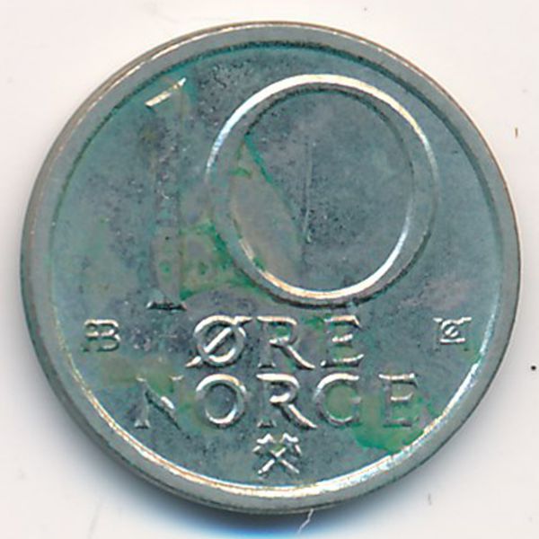 Норвегия, 10 эре (1975 г.)