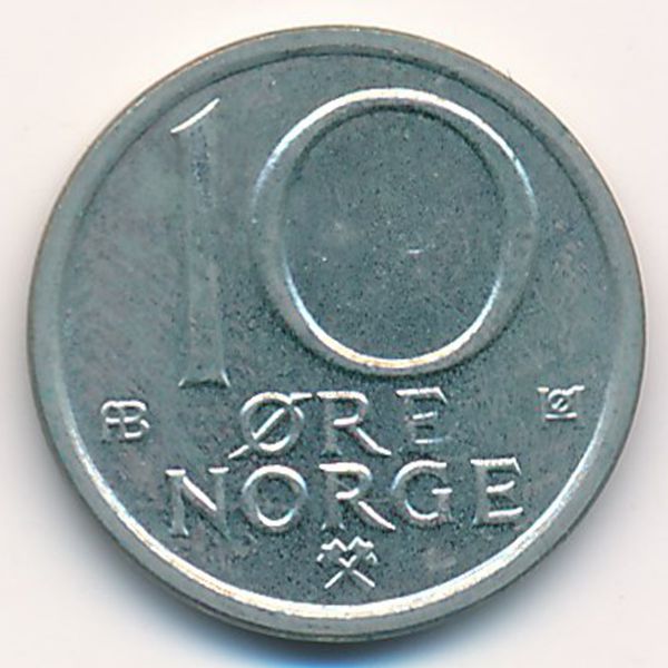 Норвегия, 10 эре (1977 г.)