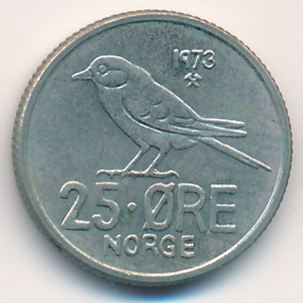 Норвегия, 25 эре (1973 г.)