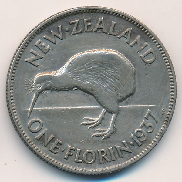 Новая Зеландия, 1 флорин (1937 г.)