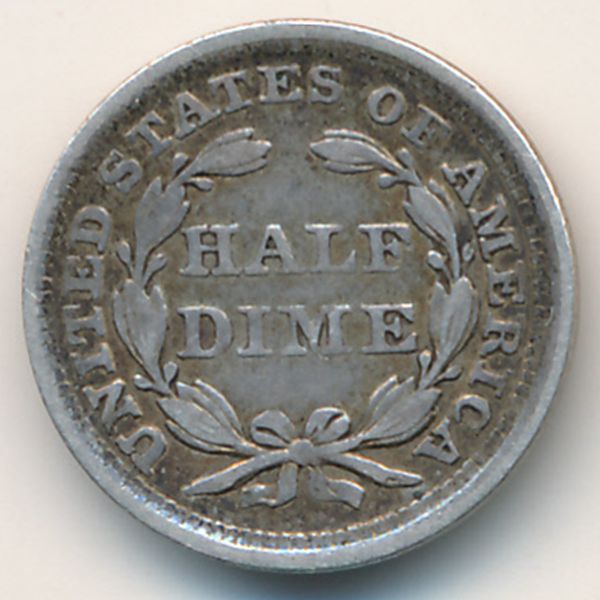 США, 1/2 дайма (1858 г.)