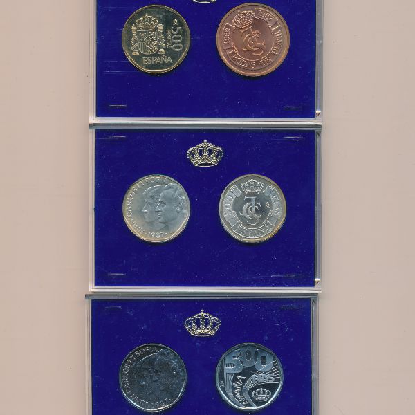 Испания, Набор монет (1987 г.)
