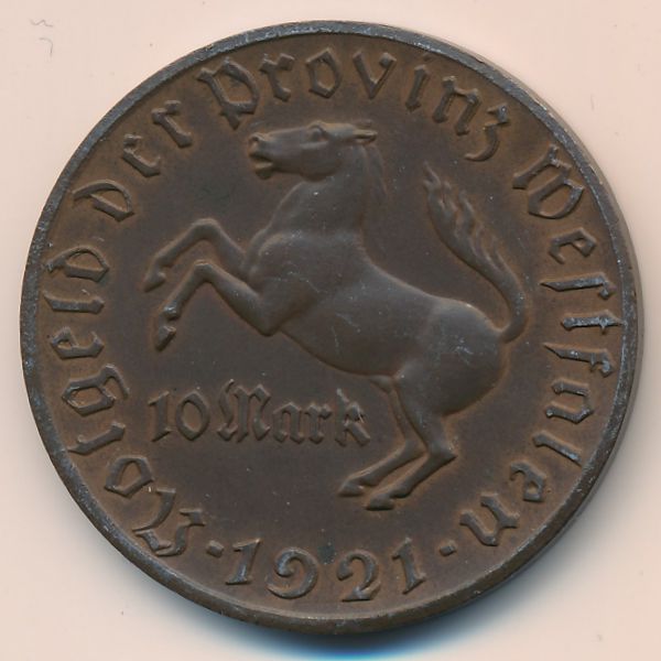Вестфалия., 10 марок (1921 г.)