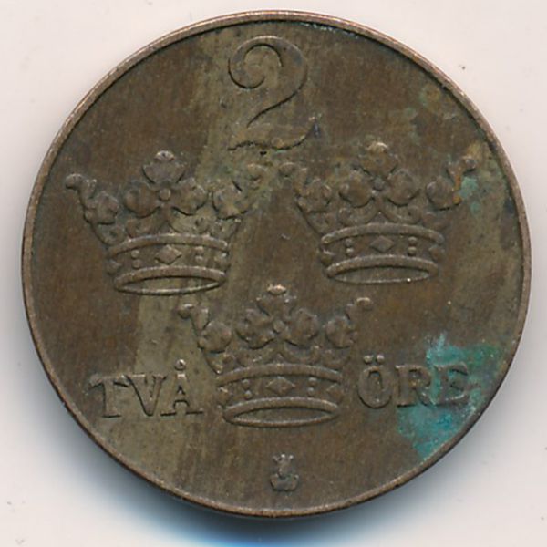 Швеция, 2 эре (1938 г.)