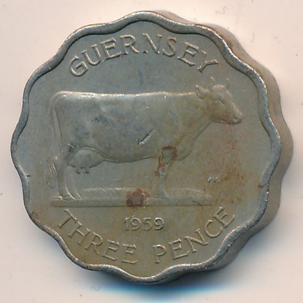 Гернси, 3 пенса (1959 г.)