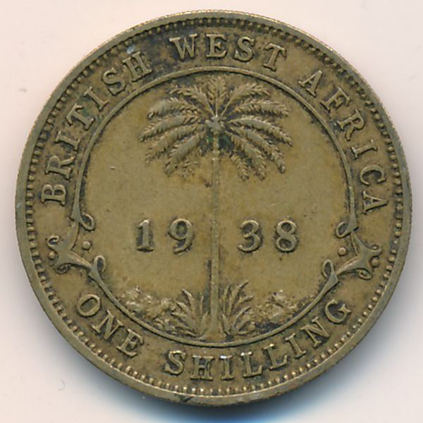 Британская Западная Африка, 1 шиллинг (1938 г.)
