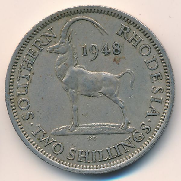 Южная Родезия, 2 шиллинга (1948 г.)