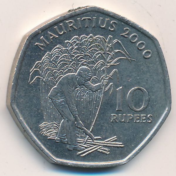 Маврикий, 10 рупий (2000 г.)