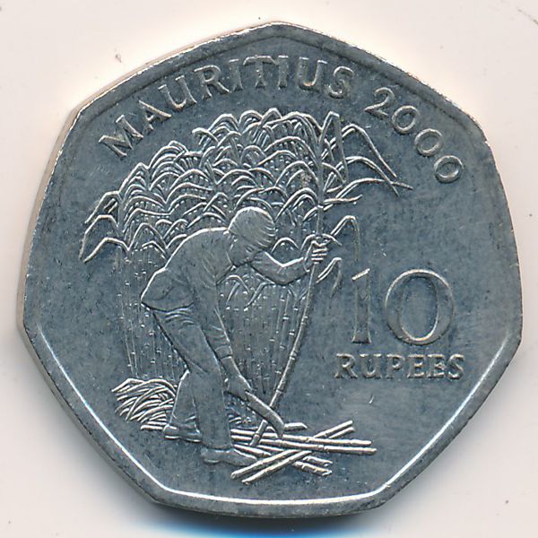 Маврикий, 10 рупий (2000 г.)