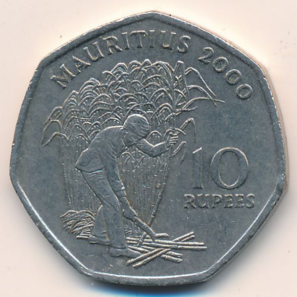 Маврикий, 10 рупий (2000 г.)